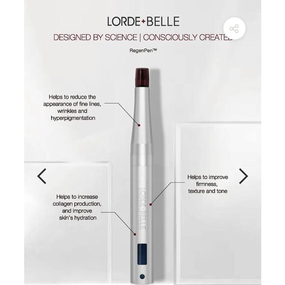 LORDE + BELLE THE VIRAL REGENPEN Non-invasive Facial Tool Device New $299 msrp - Picture 8 of 11